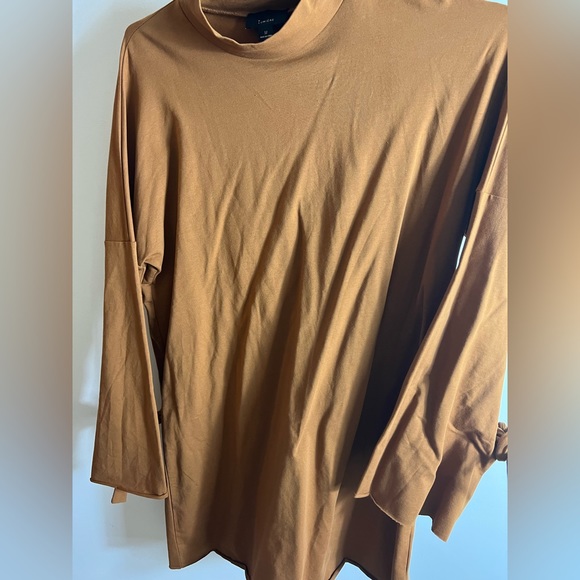 Brown long sleeve fall dress - Picture 3 of 5